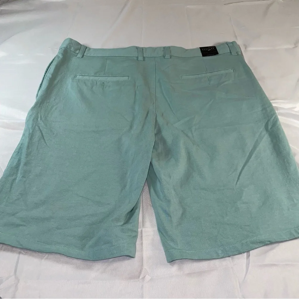 Gray Earth Mens Chino Shorts Size 40 Mint‎ Green Cotton Flat Front Casual RP1118